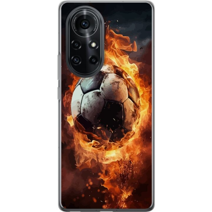 Mobiele hoes voor Huawei nova 8 Pro met Voetbal ontwerp in de groep SMARTPHONE & TABLETS / Mobielbescherming / Huawei/Honor bij TP E-commerce Nordic AB (A52991)