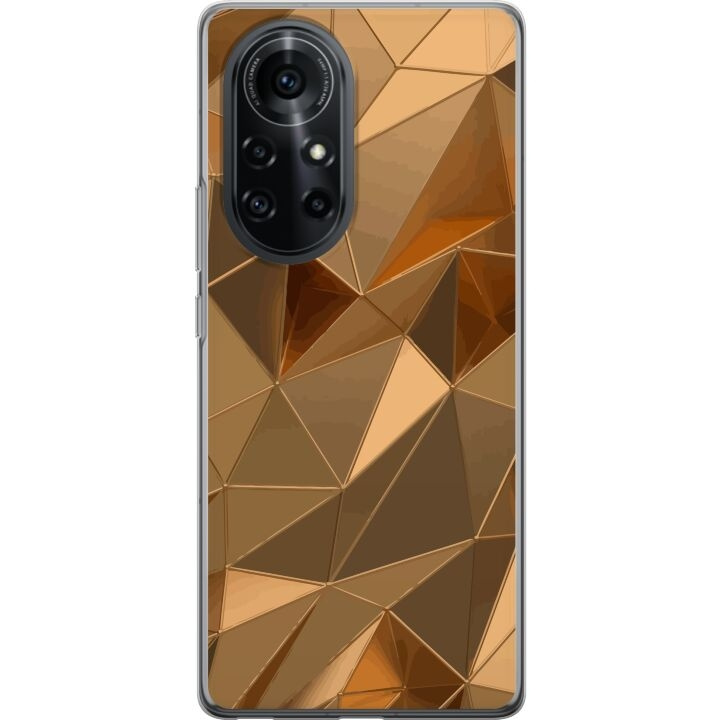 Mobiele hoes voor Huawei nova 8 Pro met 3D Goud ontwerp in de groep SMARTPHONE & TABLETS / Mobielbescherming / Huawei/Honor bij TP E-commerce Nordic AB (A52994)