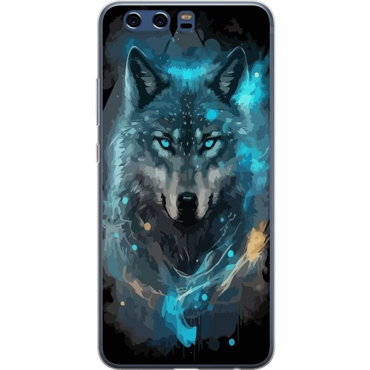 Mobiele hoes voor Huawei P10 met Wolf ontwerp in de groep SMARTPHONE & TABLETS / Mobielbescherming / Huawei/Honor bij TP E-commerce Nordic AB (A53002)