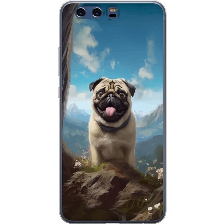 Mobiele hoes voor Huawei P10 met Blije Hond ontwerp in de groep SMARTPHONE & TABLETS / Mobielbescherming / Huawei/Honor bij TP E-commerce Nordic AB (A53015)