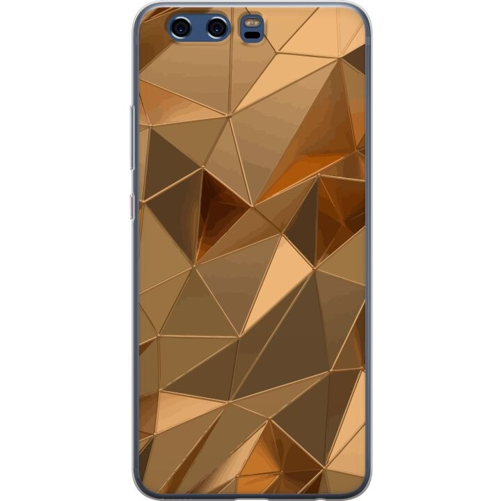 Mobiele hoes voor Huawei P10 met 3D Goud ontwerp in de groep SMARTPHONE & TABLETS / Mobielbescherming / Huawei/Honor bij TP E-commerce Nordic AB (A53021)