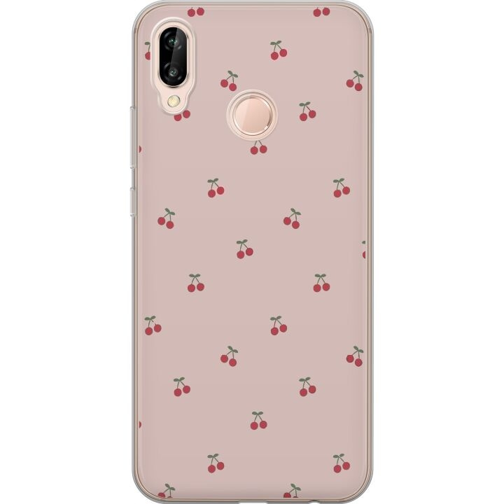 Mobiele hoes voor Huawei P20 lite met Kersen ontwerp in de groep SMARTPHONE & TABLETS / Mobielbescherming / Huawei/Honor bij TP E-commerce Nordic AB (A53085)