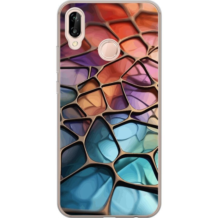 Mobiele hoes voor Huawei P20 lite met Metallic patroon ontwerp in de groep SMARTPHONE & TABLETS / Mobielbescherming / Huawei/Honor bij TP E-commerce Nordic AB (A53088)