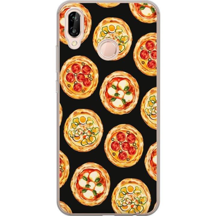 Mobiele hoes voor Huawei P20 lite met Pizza ontwerp in de groep SMARTPHONE & TABLETS / Mobielbescherming / Huawei/Honor bij TP E-commerce Nordic AB (A53091)