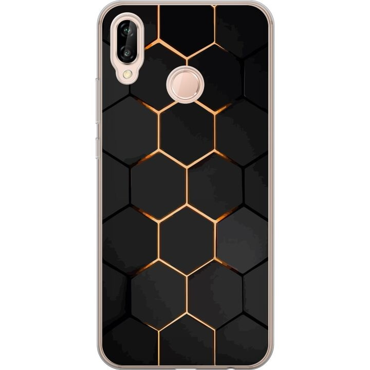 Mobiele hoes voor Huawei P20 lite met Luxe Patroon ontwerp in de groep SMARTPHONE & TABLETS / Mobielbescherming / Huawei/Honor bij TP E-commerce Nordic AB (A53103)