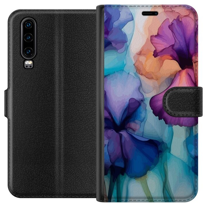 Portemonnee-hoesje voor Huawei P30 met Magische bloemen ontwerp in de groep SMARTPHONE & TABLETS / Mobielbescherming / Huawei/Honor bij TP E-commerce Nordic AB (A53162)