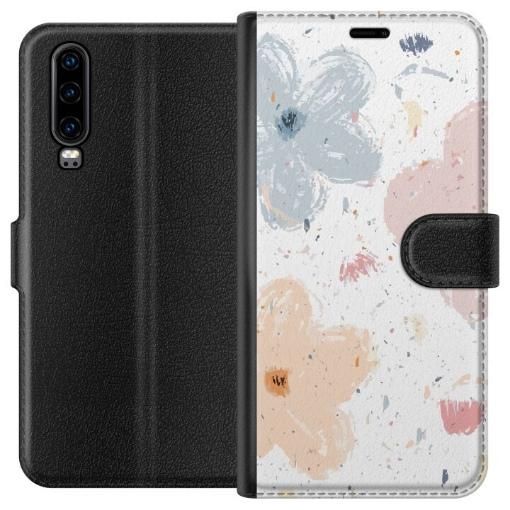 Portemonnee-hoesje voor Huawei P30 met Bloemen ontwerp in de groep SMARTPHONE & TABLETS / Mobielbescherming / Huawei/Honor bij TP E-commerce Nordic AB (A53171)