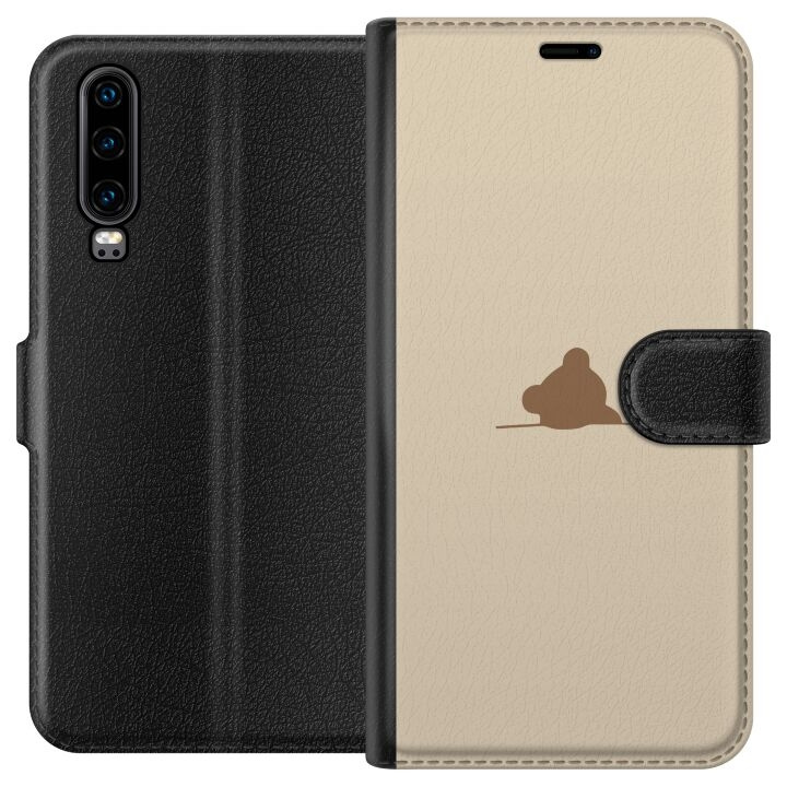 Portemonnee-hoesje voor Huawei P30 met Nalle ontwerp in de groep SMARTPHONE & TABLETS / Mobielbescherming / Huawei/Honor bij TP E-commerce Nordic AB (A53179)