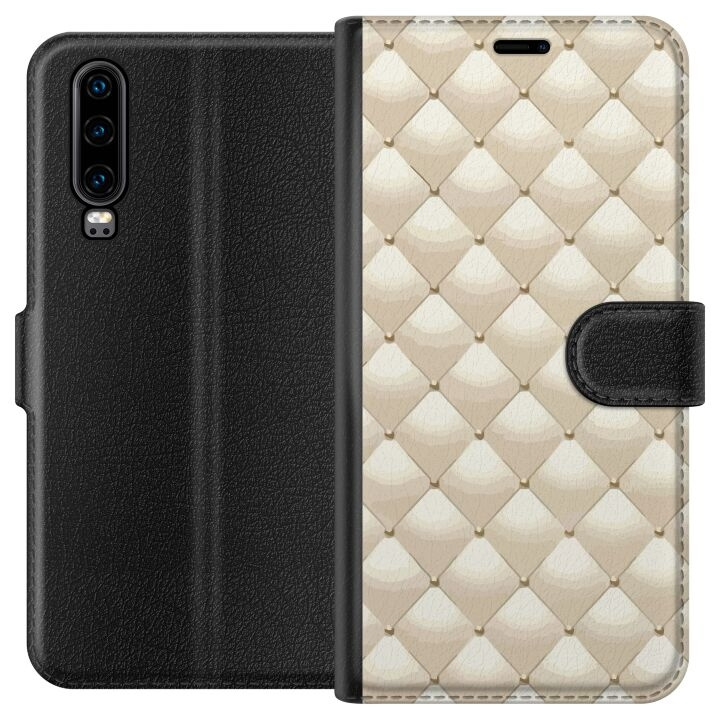 Portemonnee-hoesje voor Huawei P30 met Goudglans ontwerp in de groep SMARTPHONE & TABLETS / Mobielbescherming / Huawei/Honor bij TP E-commerce Nordic AB (A53185)