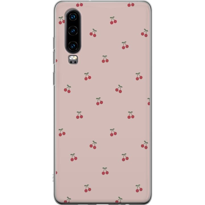 Mobiele hoes voor Huawei P30 met Kersen ontwerp in de groep SMARTPHONE & TABLETS / Mobielbescherming / Huawei/Honor bij TP E-commerce Nordic AB (A53193)