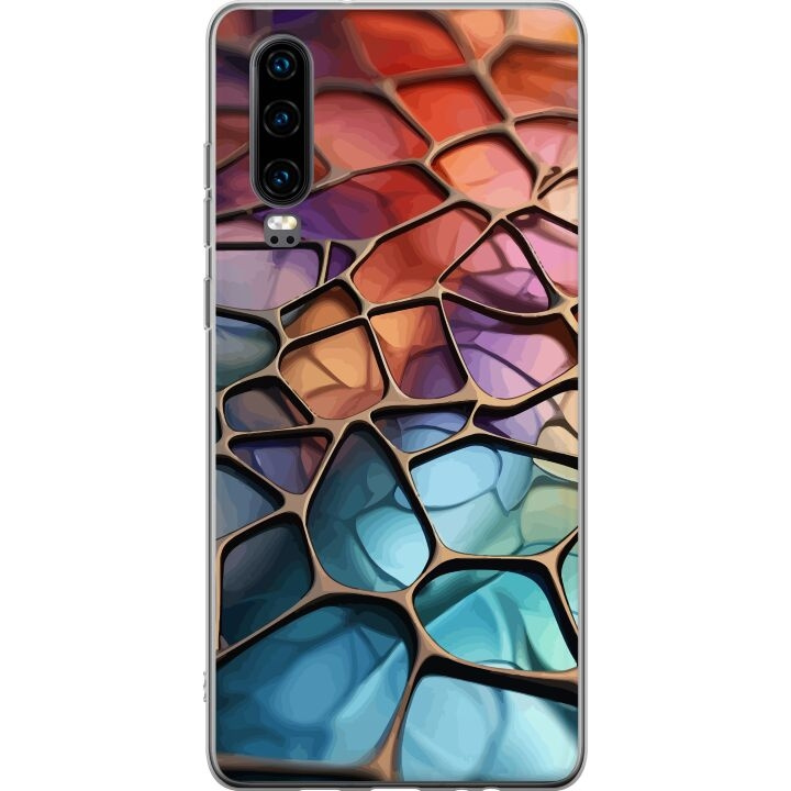 Mobiele hoes voor Huawei P30 met Metallic patroon ontwerp in de groep SMARTPHONE & TABLETS / Mobielbescherming / Huawei/Honor bij TP E-commerce Nordic AB (A53196)