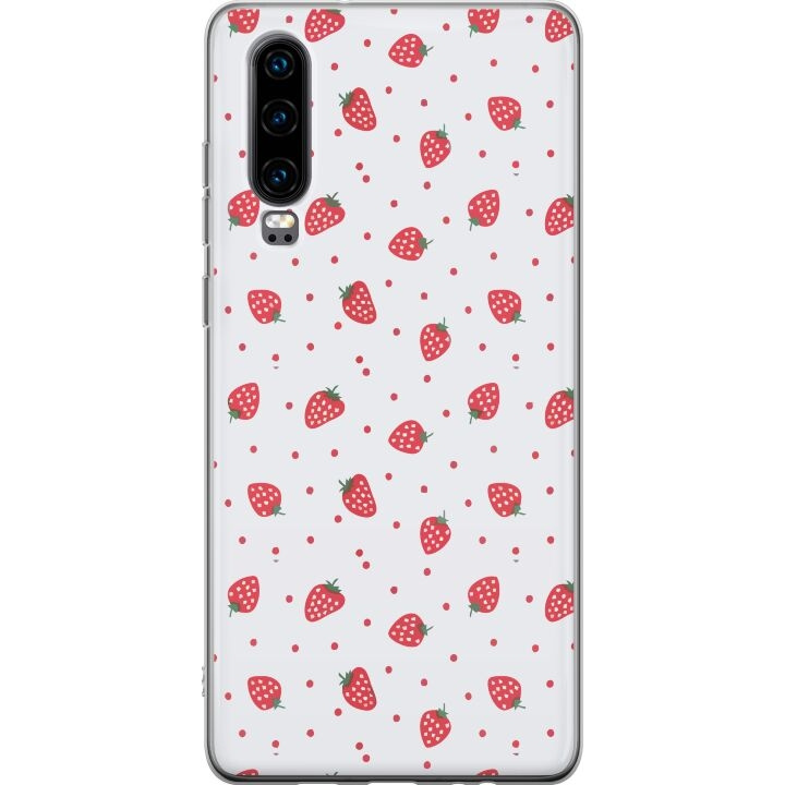 Mobiele hoes voor Huawei P30 met Aardbeien ontwerp in de groep SMARTPHONE & TABLETS / Mobielbescherming / Huawei/Honor bij TP E-commerce Nordic AB (A53203)