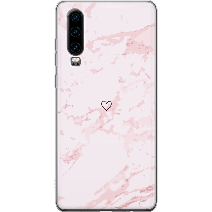 Mobiele hoes voor Huawei P30 met Roze Hart ontwerp in de groep SMARTPHONE & TABLETS / Mobielbescherming / Huawei/Honor bij TP E-commerce Nordic AB (A53209)