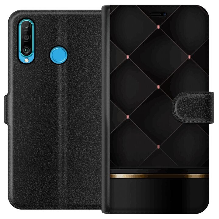 Portemonnee-hoesje voor Huawei P30 lite met Luxe lijn ontwerp in de groep SMARTPHONE & TABLETS / Mobielbescherming / Huawei/Honor bij TP E-commerce Nordic AB (A53228)