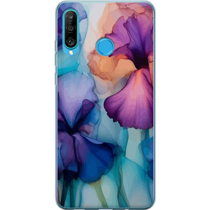 Mobiele hoes voor Huawei P30 lite met Magische bloemen ontwerp in de groep SMARTPHONE & TABLETS / Mobielbescherming / Huawei/Honor bij TP E-commerce Nordic AB (A53243)