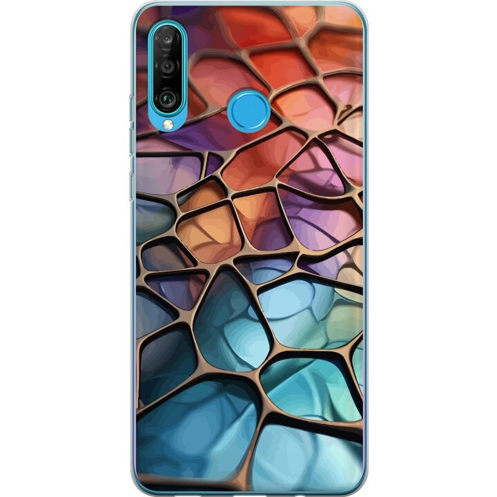 Mobiele hoes voor Huawei P30 lite met Metallic patroon ontwerp in de groep SMARTPHONE & TABLETS / Mobielbescherming / Huawei/Honor bij TP E-commerce Nordic AB (A53250)