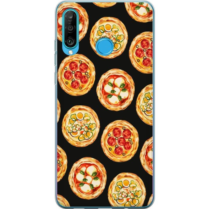 Mobiele hoes voor Huawei P30 lite met Pizza ontwerp in de groep SMARTPHONE & TABLETS / Mobielbescherming / Huawei/Honor bij TP E-commerce Nordic AB (A53253)