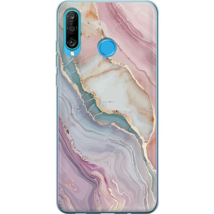 Mobiele hoes voor Huawei P30 lite met Marmer ontwerp in de groep SMARTPHONE & TABLETS / Mobielbescherming / Huawei/Honor bij TP E-commerce Nordic AB (A53262)