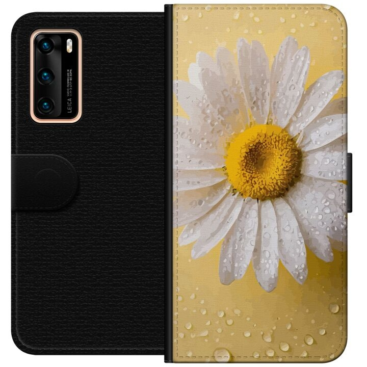 Portemonnee-hoesje voor Huawei P40 met Porseleinbloem ontwerp in de groep SMARTPHONE & TABLETS / Mobielbescherming / Huawei/Honor bij TP E-commerce Nordic AB (A53321)