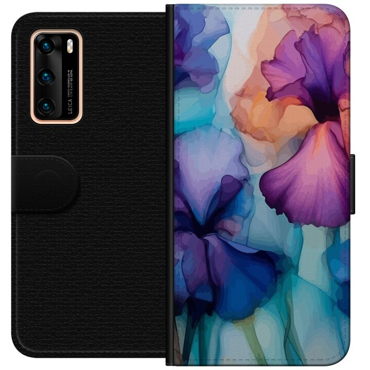 Portemonnee-hoesje voor Huawei P40 met Magische bloemen ontwerp in de groep SMARTPHONE & TABLETS / Mobielbescherming / Huawei/Honor bij TP E-commerce Nordic AB (A53324)