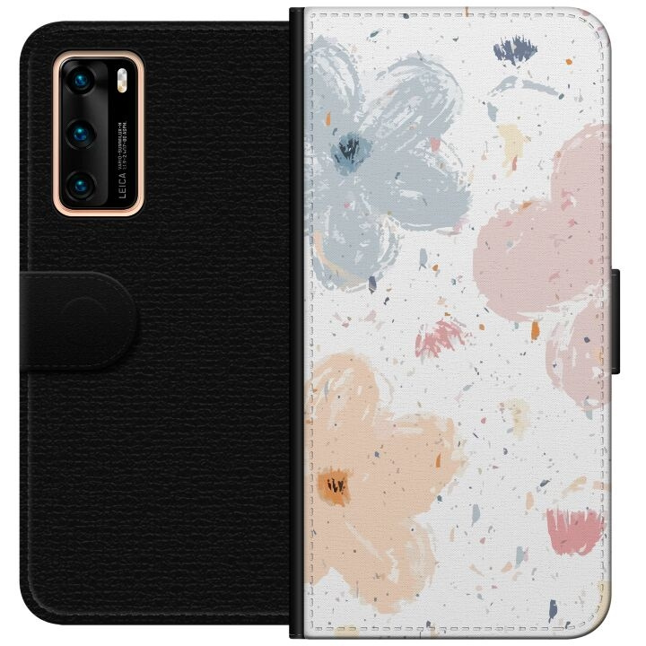 Portemonnee-hoesje voor Huawei P40 met Bloemen ontwerp in de groep SMARTPHONE & TABLETS / Mobielbescherming / Huawei/Honor bij TP E-commerce Nordic AB (A53333)