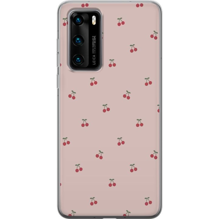 Mobiele hoes voor Huawei P40 met Kersen ontwerp in de groep SMARTPHONE & TABLETS / Mobielbescherming / Huawei/Honor bij TP E-commerce Nordic AB (A53355)