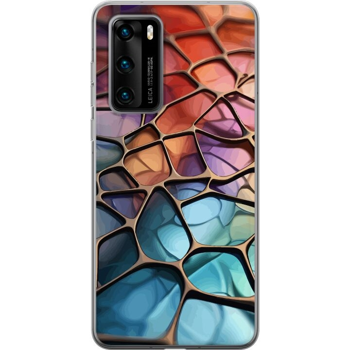 Mobiele hoes voor Huawei P40 met Metallic patroon ontwerp in de groep SMARTPHONE & TABLETS / Mobielbescherming / Huawei/Honor bij TP E-commerce Nordic AB (A53358)