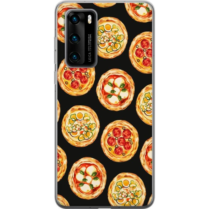 Mobiele hoes voor Huawei P40 met Pizza ontwerp in de groep SMARTPHONE & TABLETS / Mobielbescherming / Huawei/Honor bij TP E-commerce Nordic AB (A53361)