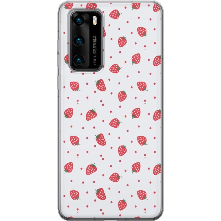 Mobiele hoes voor Huawei P40 met Aardbeien ontwerp in de groep SMARTPHONE & TABLETS / Mobielbescherming / Huawei/Honor bij TP E-commerce Nordic AB (A53365)