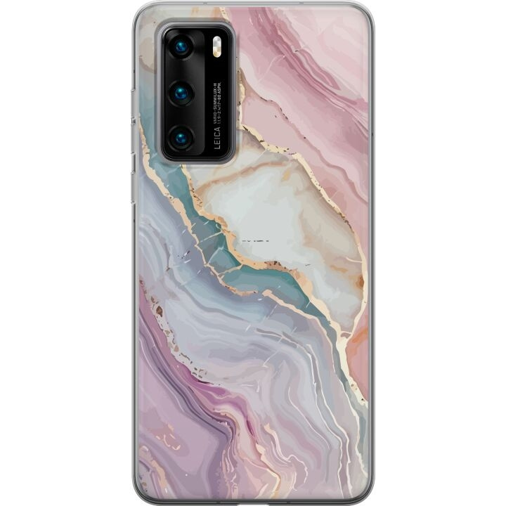 Mobiele hoes voor Huawei P40 met Marmer ontwerp in de groep SMARTPHONE & TABLETS / Mobielbescherming / Huawei/Honor bij TP E-commerce Nordic AB (A53370)