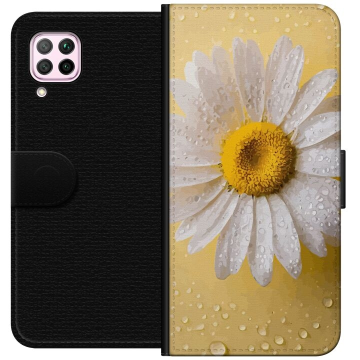 Portemonnee-hoesje voor Huawei P40 lite met Porseleinbloem ontwerp in de groep SMARTPHONE & TABLETS / Mobielbescherming / Huawei/Honor bij TP E-commerce Nordic AB (A53375)