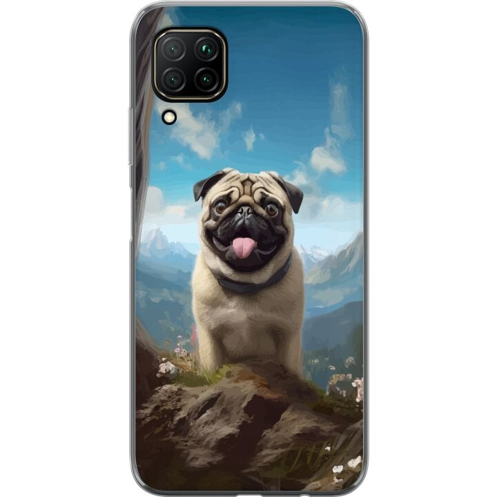 Mobiele hoes voor Huawei P40 lite met Blije Hond ontwerp in de groep SMARTPHONE & TABLETS / Mobielbescherming / Huawei/Honor bij TP E-commerce Nordic AB (A53420)