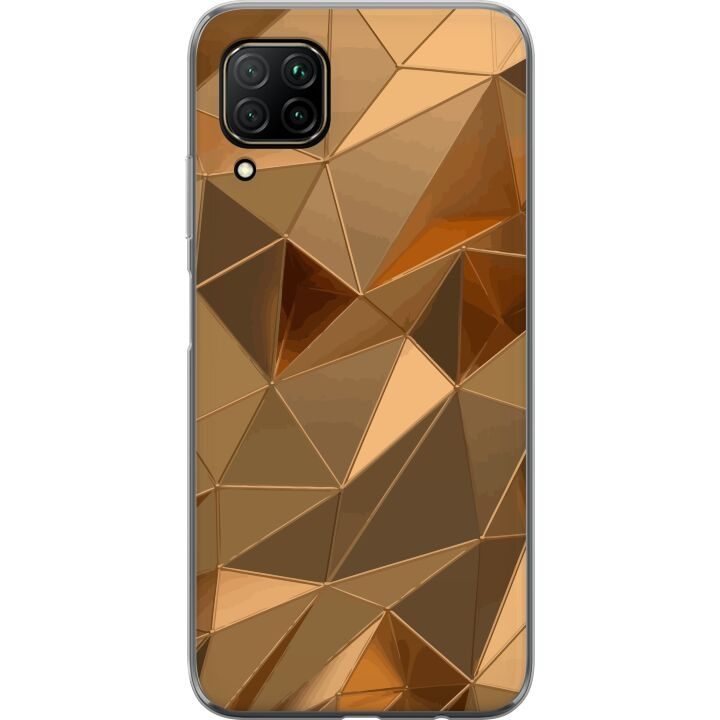 Mobiele hoes voor Huawei P40 lite met 3D Goud ontwerp in de groep SMARTPHONE & TABLETS / Mobielbescherming / Huawei/Honor bij TP E-commerce Nordic AB (A53426)