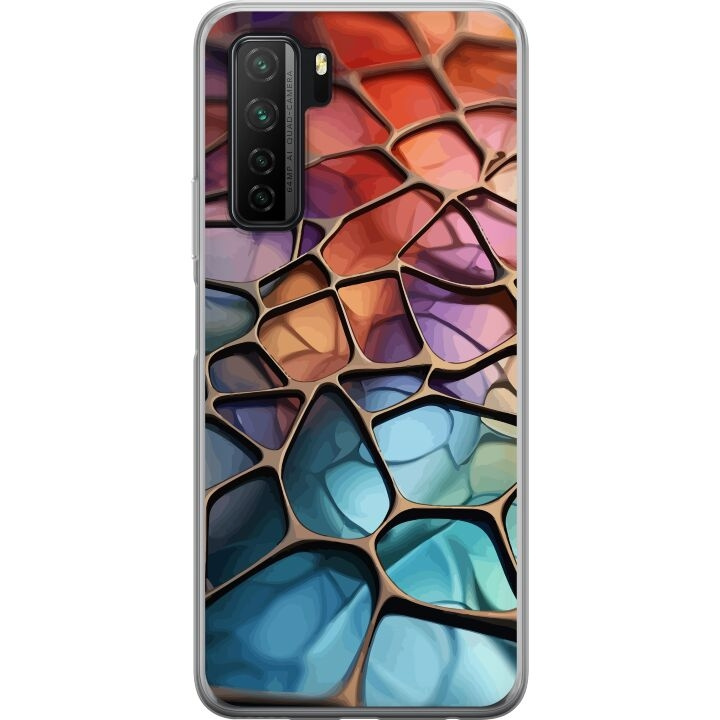 Mobiele hoes voor Huawei P40 lite 5G met Metallic patroon ontwerp in de groep SMARTPHONE & TABLETS / Mobielbescherming / Huawei/Honor bij TP E-commerce Nordic AB (A53439)