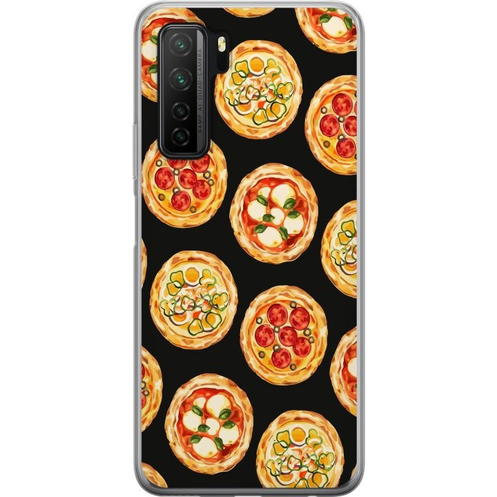 Mobiele hoes voor Huawei P40 lite 5G met Pizza ontwerp in de groep SMARTPHONE & TABLETS / Mobielbescherming / Huawei/Honor bij TP E-commerce Nordic AB (A53442)