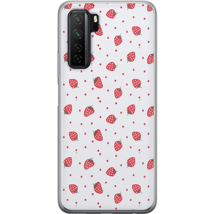 Mobiele hoes voor Huawei P40 lite 5G met Aardbeien ontwerp in de groep SMARTPHONE & TABLETS / Mobielbescherming / Huawei/Honor bij TP E-commerce Nordic AB (A53446)