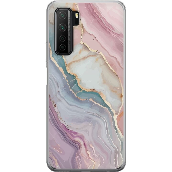 Mobiele hoes voor Huawei P40 lite 5G met Marmer ontwerp in de groep SMARTPHONE & TABLETS / Mobielbescherming / Huawei/Honor bij TP E-commerce Nordic AB (A53451)