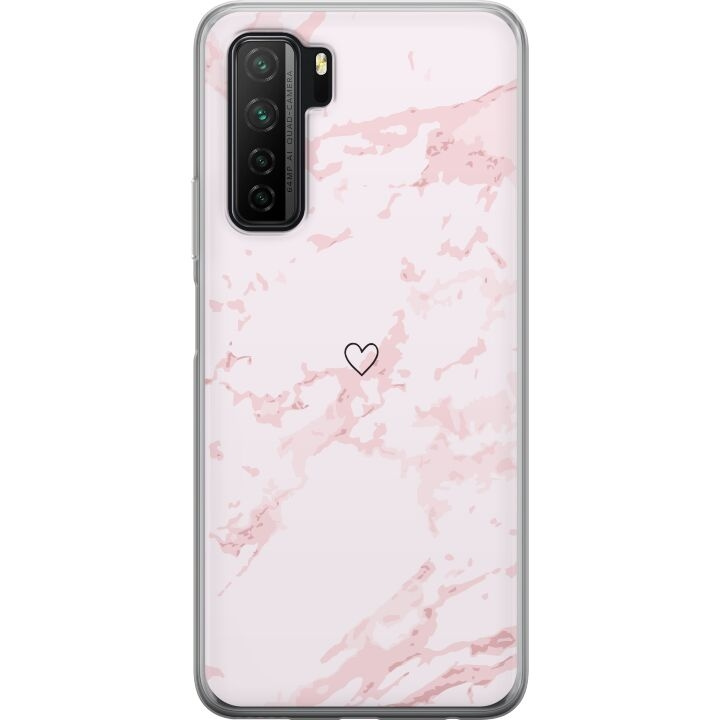 Mobiele hoes voor Huawei P40 lite 5G met Roze Hart ontwerp in de groep SMARTPHONE & TABLETS / Mobielbescherming / Huawei/Honor bij TP E-commerce Nordic AB (A53452)