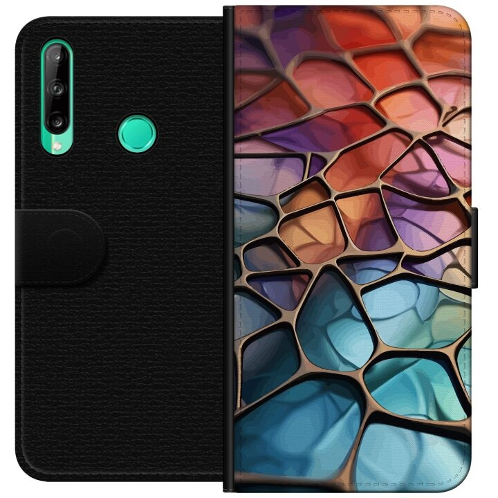 Portemonnee-hoesje voor Huawei P40 lite E met Metallic patroon ontwerp in de groep SMARTPHONE & TABLETS / Mobielbescherming / Huawei/Honor bij TP E-commerce Nordic AB (A53466)