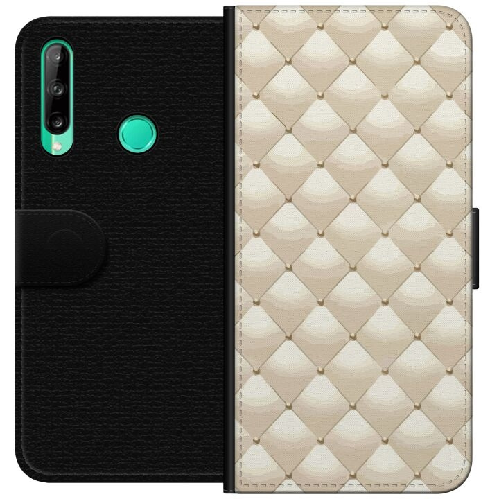 Portemonnee-hoesje voor Huawei P40 lite E met Goudglans ontwerp in de groep SMARTPHONE & TABLETS / Mobielbescherming / Huawei/Honor bij TP E-commerce Nordic AB (A53482)