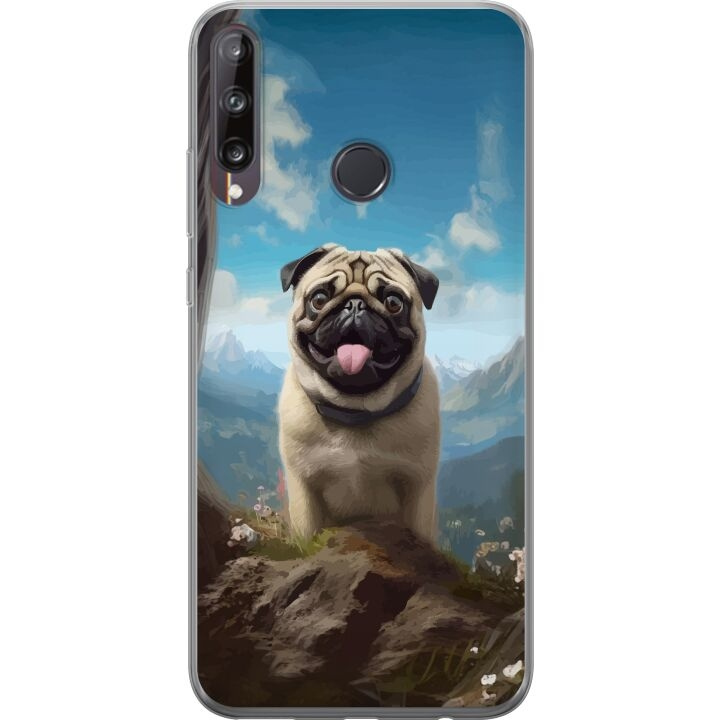 Mobiele hoes voor Huawei P40 lite E met Blije Hond ontwerp in de groep SMARTPHONE & TABLETS / Mobielbescherming / Huawei/Honor bij TP E-commerce Nordic AB (A53501)