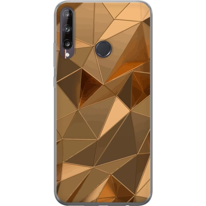 Mobiele hoes voor Huawei P40 lite E met 3D Goud ontwerp in de groep SMARTPHONE & TABLETS / Mobielbescherming / Huawei/Honor bij TP E-commerce Nordic AB (A53507)