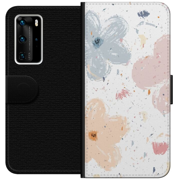 Portemonnee-hoesje voor Huawei P40 Pro met Bloemen ontwerp in de groep SMARTPHONE & TABLETS / Mobielbescherming / Huawei/Honor bij TP E-commerce Nordic AB (A53522)