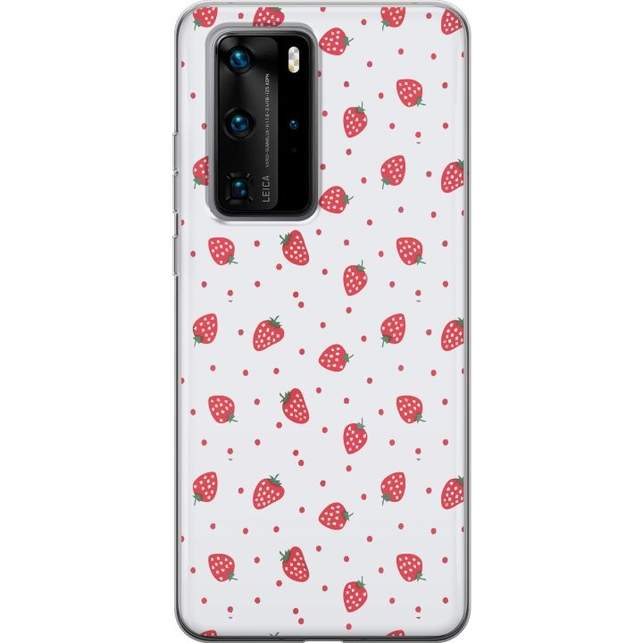 Mobiele hoes voor Huawei P40 Pro met Aardbeien ontwerp in de groep SMARTPHONE & TABLETS / Mobielbescherming / Huawei/Honor bij TP E-commerce Nordic AB (A53554)