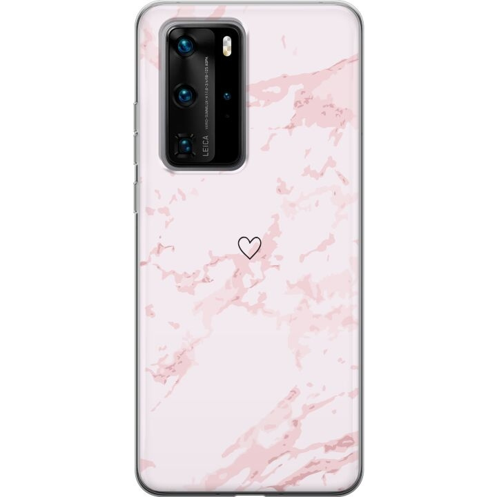 Mobiele hoes voor Huawei P40 Pro met Roze Hart ontwerp in de groep SMARTPHONE & TABLETS / Mobielbescherming / Huawei/Honor bij TP E-commerce Nordic AB (A53560)