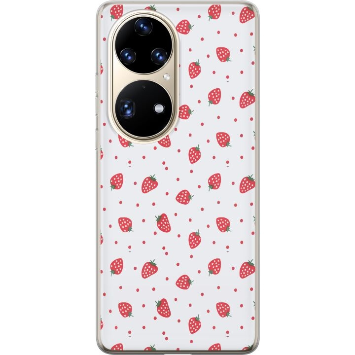 Mobiele hoes voor Huawei P50 Pro met Aardbeien ontwerp in de groep SMARTPHONE & TABLETS / Mobielbescherming / Huawei/Honor bij TP E-commerce Nordic AB (A53581)