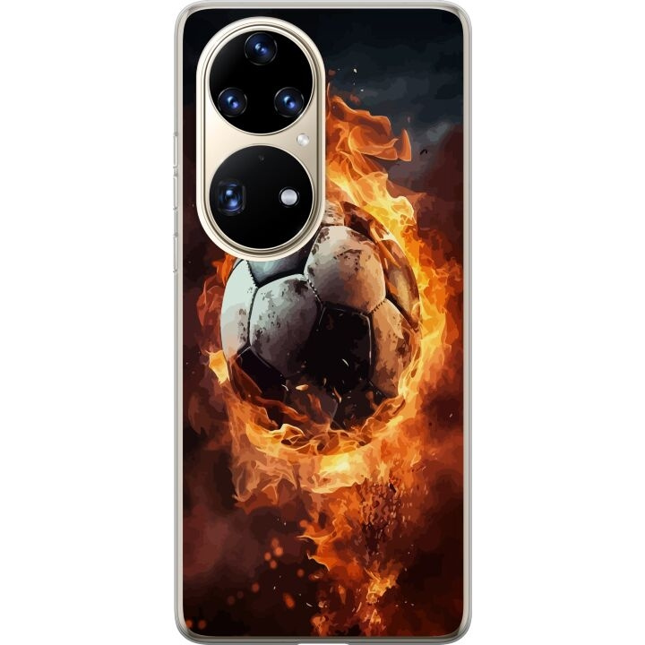 Mobiele hoes voor Huawei P50 Pro met Voetbal ontwerp in de groep SMARTPHONE & TABLETS / Mobielbescherming / Huawei/Honor bij TP E-commerce Nordic AB (A53585)