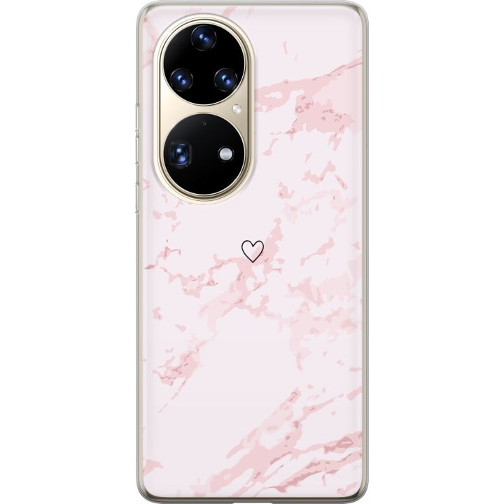 Mobiele hoes voor Huawei P50 Pro met Roze Hart ontwerp in de groep SMARTPHONE & TABLETS / Mobielbescherming / Huawei/Honor bij TP E-commerce Nordic AB (A53587)