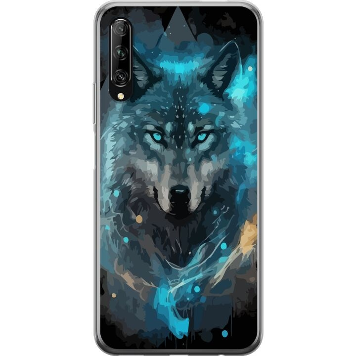 Mobiele hoes voor Huawei P smart Pro 2019 met Wolf ontwerp in de groep SMARTPHONE & TABLETS / Mobielbescherming / Huawei/Honor bij TP E-commerce Nordic AB (A53623)