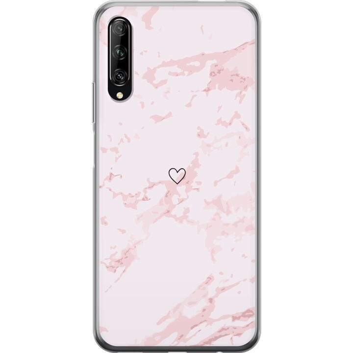 Mobiele hoes voor Huawei P smart Pro 2019 met Roze Hart ontwerp in de groep SMARTPHONE & TABLETS / Mobielbescherming / Huawei/Honor bij TP E-commerce Nordic AB (A53640)